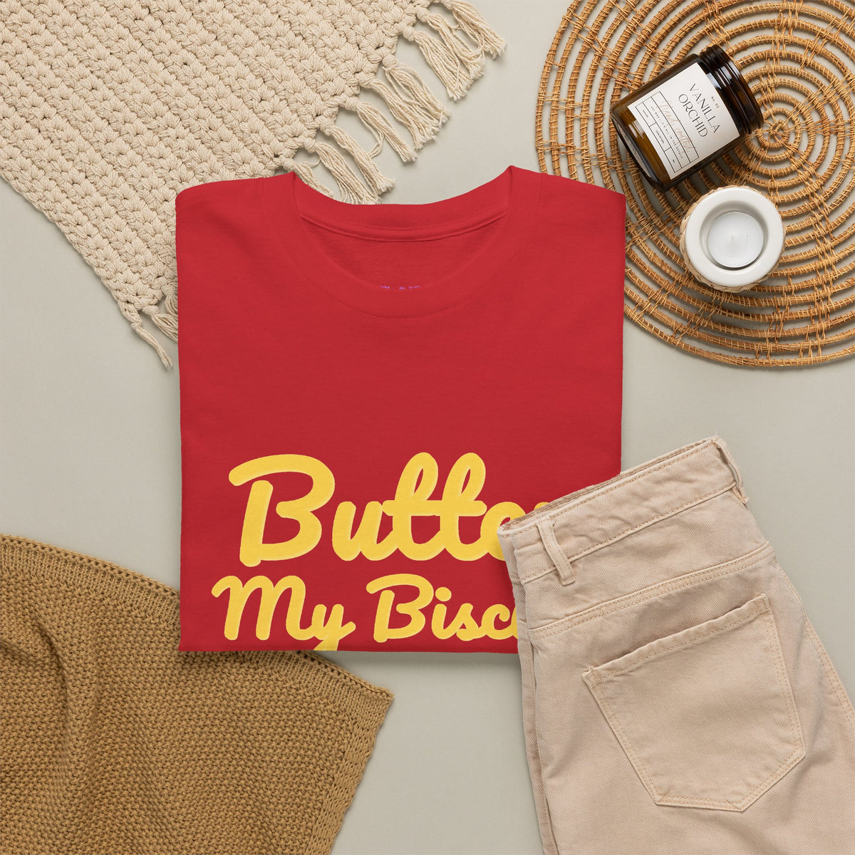 Butter My Biscuit Unisex Heavy Cotton Tee - Fun & Playful Graphic T-Shirt