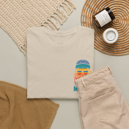 Bigfoot Mood - Pocket Placement // Retro Mood Unisex Heavy Cotton Tee - Colorful Graphic T-Shirt