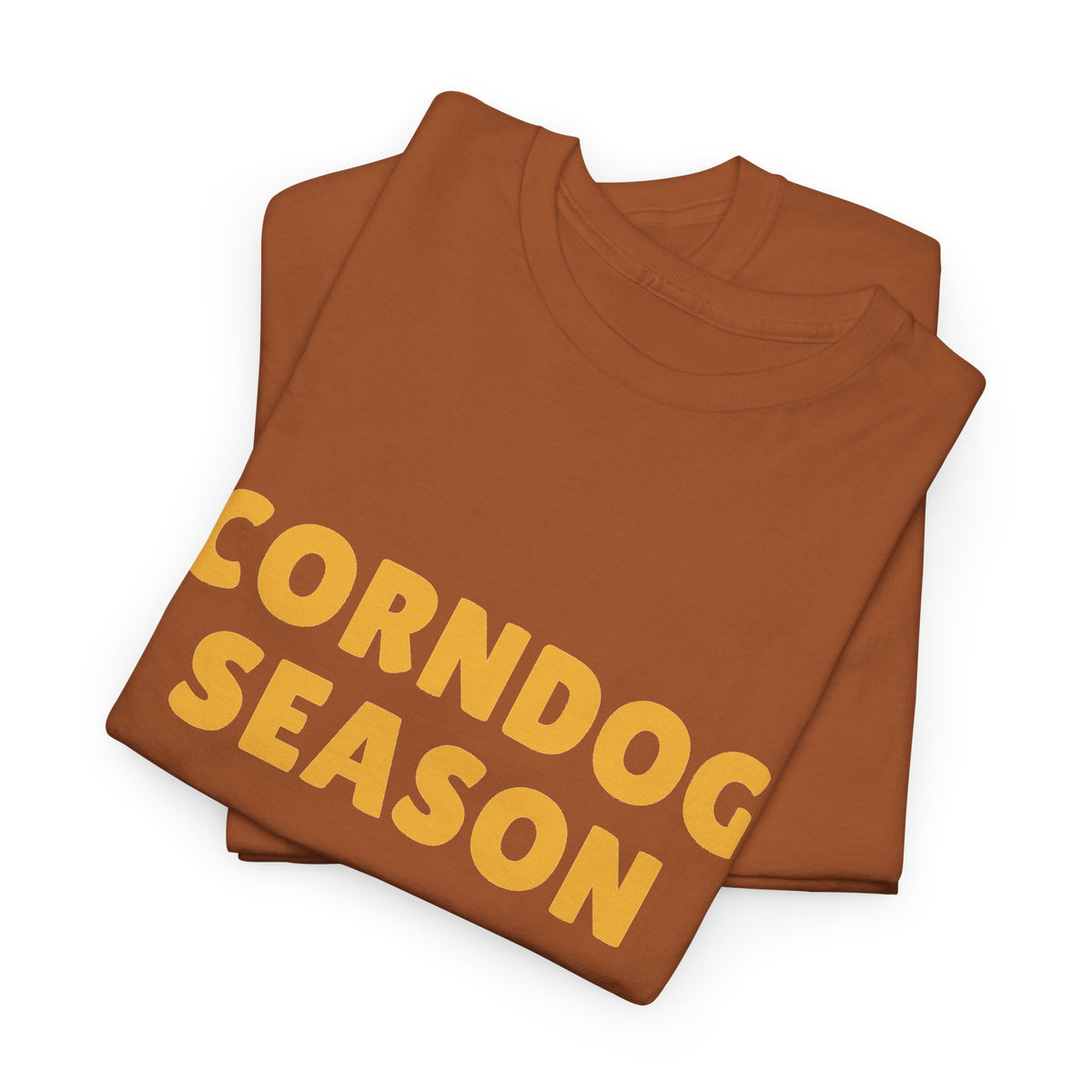 Funny Corndog Season // Unisex Heavy Cotton Tee | Perfect for Food Lovers and Festivals