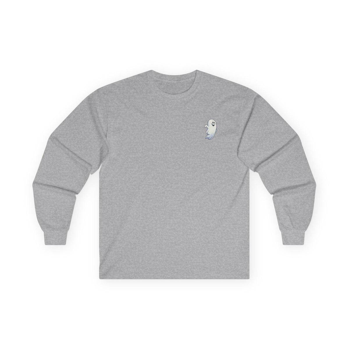 Power Bottom Autumn - White Ghost // Unisex Ghostly Vibes Long Sleeve Tee