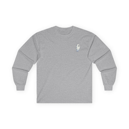 Power Bottom Autumn - White Ghost // Unisex Ghostly Vibes Long Sleeve Tee