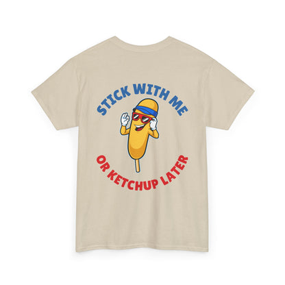 Funny Corndog Season // Unisex Heavy Cotton Tee | Perfect for Food Lovers and Festivals