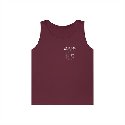 Oh My My - Pocket Placement Cool Vinyl Record // Unisex Heavy Cotton Tank Top - Graphic Tee