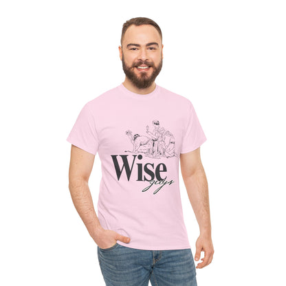 Wise Guys Unisex Heavy Cotton Tee - Stylish Graphic Tee for Casual Wear