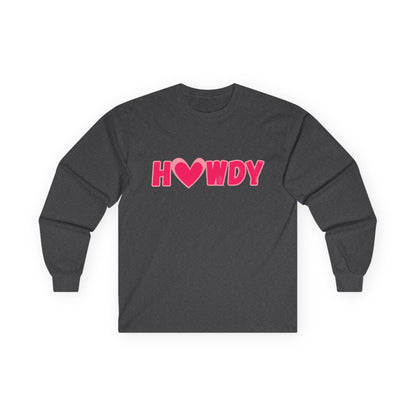 H<3wdy // Heart Long Sleeve Tee – Unisex Ultra Cotton Shirt for Casual Style