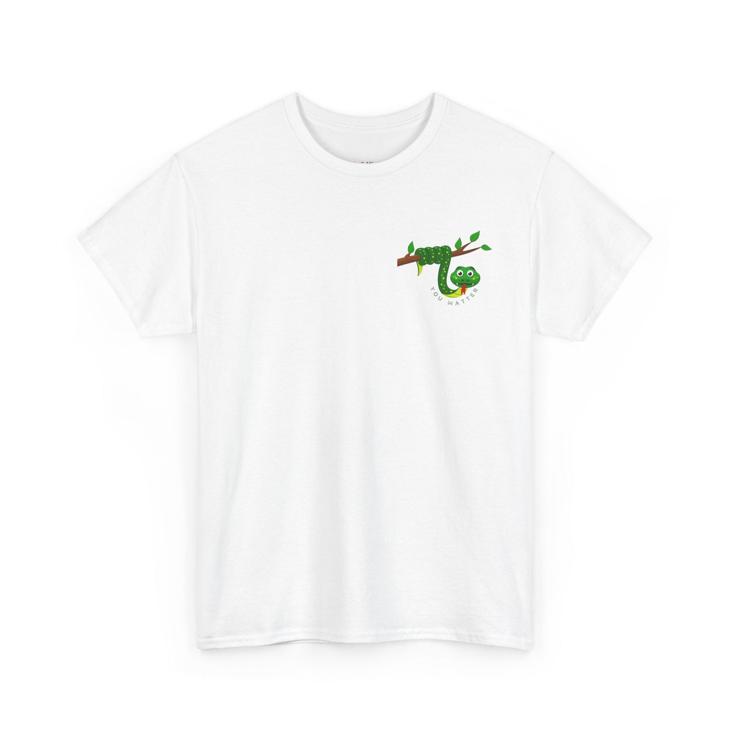 Keep Hanging On - Snake // Unisex Heavy Cotton Tee - Positive Message T-Shirt