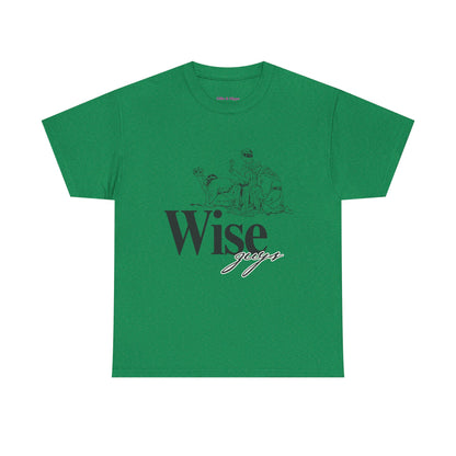 Wise Guys Unisex Heavy Cotton Tee - Stylish Graphic Tee for Casual Wear