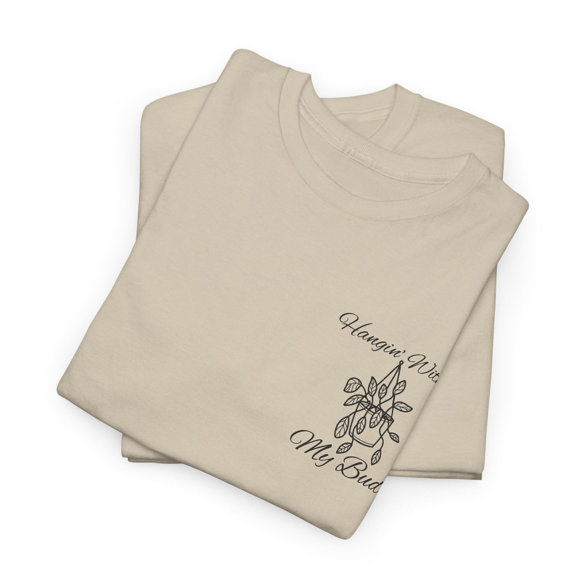 Hangin' With My Buds // Unisex Heavy Cotton Tee - Perfect for Everyday Comfort