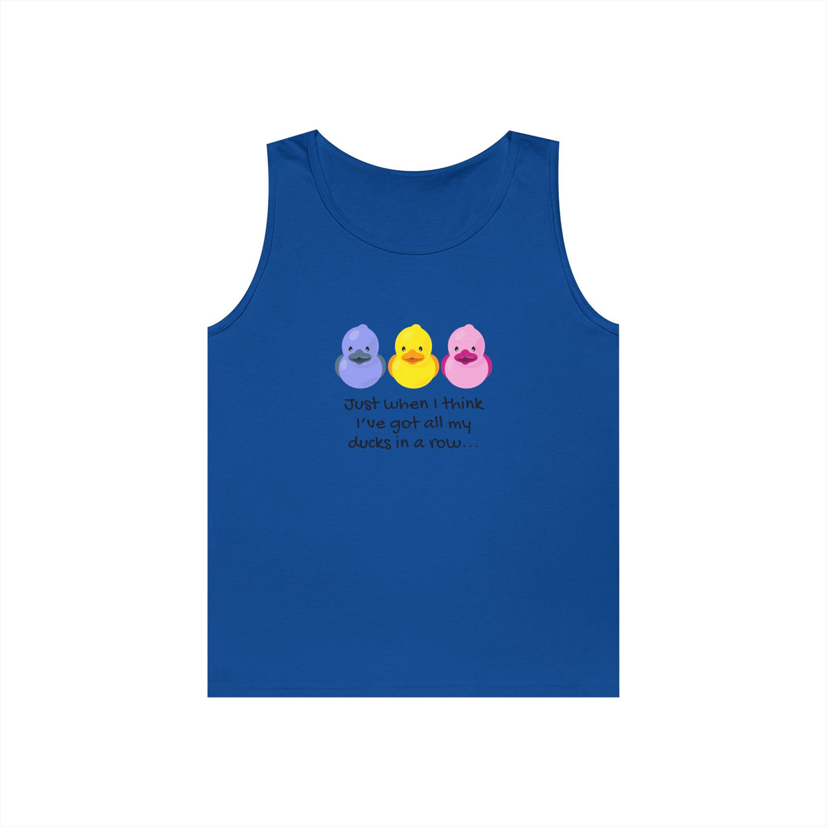 Ducks in a Row // Unisex Heavy Cotton Tank Top