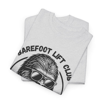 Bigfoot Founding Member of the Barefoot Lift Club // Unisex Heavy Cotton Tee - Founding Member Sasquatch Design