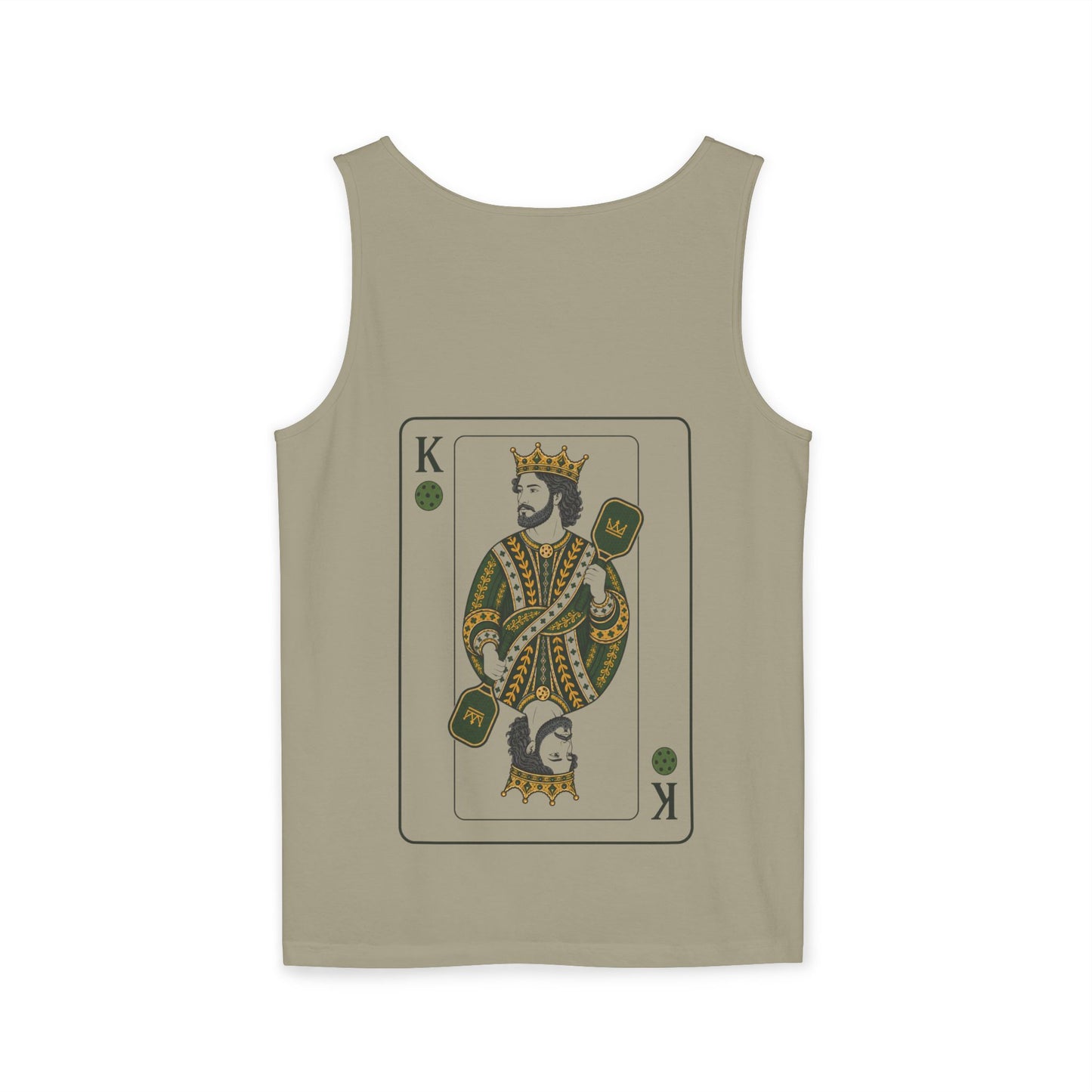 Pickleball - King of the Court - Vintage Playing Card - Tank Top — Graphic Tank