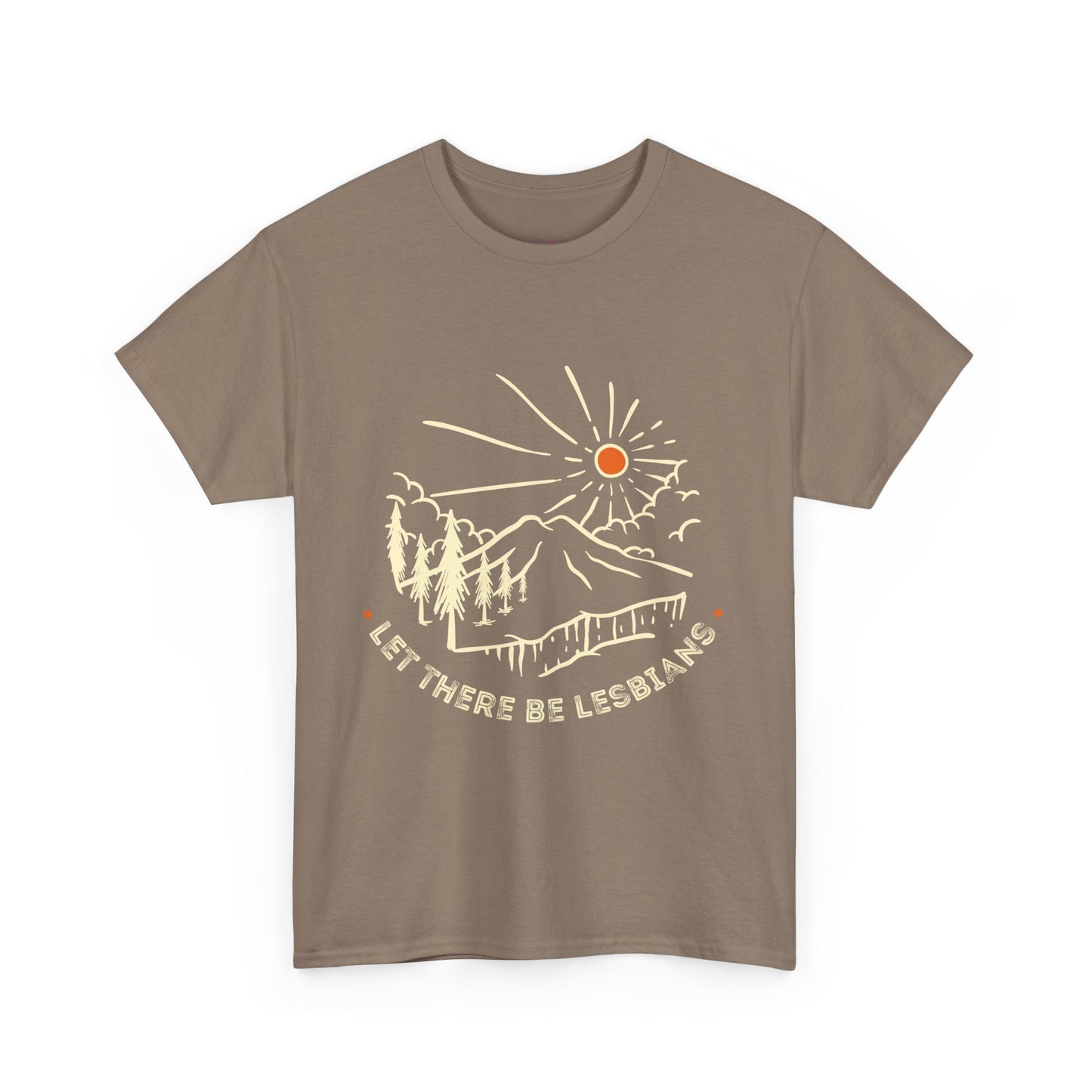Let There Be Lesbians // Unisex Heavy Cotton Tee - Pride Fashion Statement T-Shirt