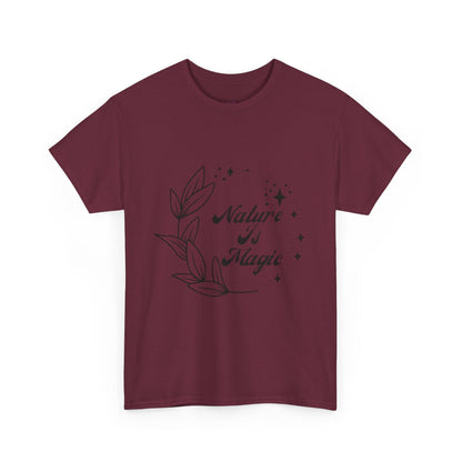 Nature is Magic // Unisex Heavy Cotton Tee - Nature-Themed Casual Wear