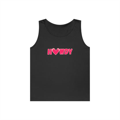 H<3wdy // Unisex Heavy Cotton Tank Top - Trendy Summer Wear for Fun and Relaxation