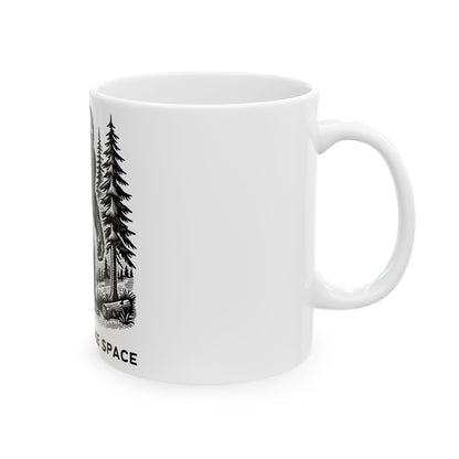 Bigfoot It's Ok To Take Space // Ceramic Mug, (11oz, 15oz)