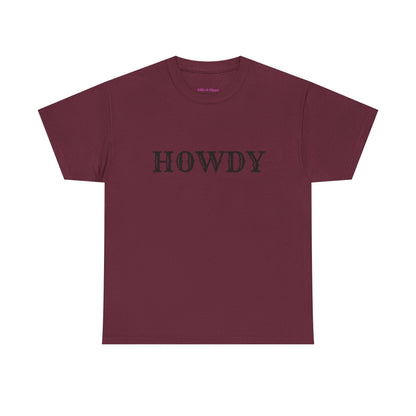 Howdy & Adios  // Unisex Heavy Cotton Tee - Casual Statement Shirt