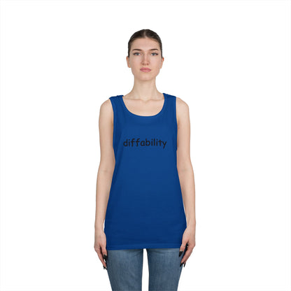 Diffability // Unisex Heavy Cotton Tank Top