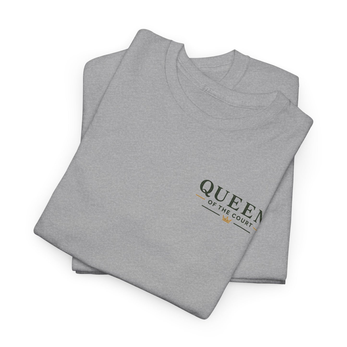 Tennis - Queen of the Court - Sleeve Print Vintage Playing Card Graphic T-Shirt