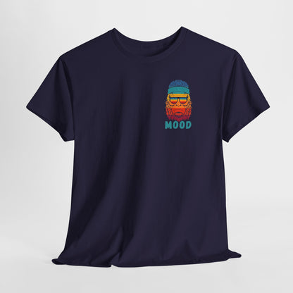 Bigfoot Mood - Pocket Placement // Retro Mood Unisex Heavy Cotton Tee - Colorful Graphic T-Shirt