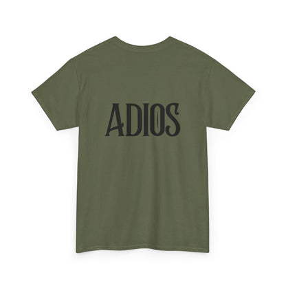 Howdy & Adios  // Unisex Heavy Cotton Tee - Casual Statement Shirt