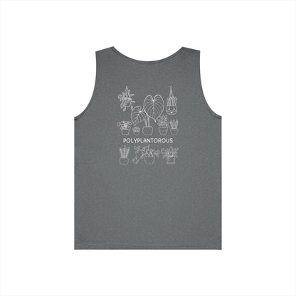 polyPLANTorous // Unisex Heavy Cotton Tank Top - Polyplantorous Plant Lover Design