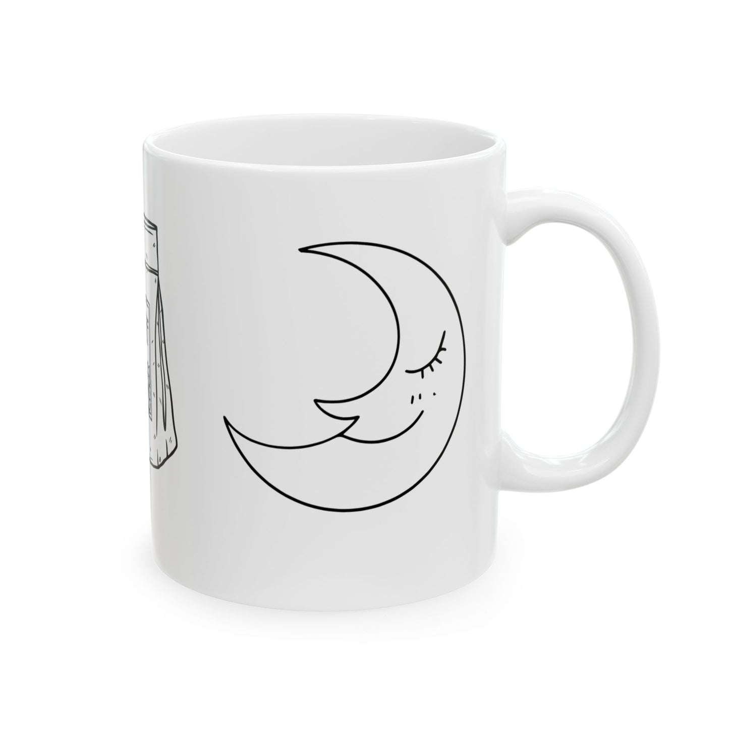Sun Coffee Moon // Ceramic Mug, (11oz, 15oz)