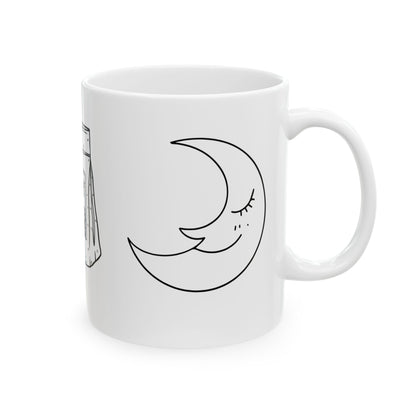 Sun Coffee Moon // Ceramic Mug, (11oz, 15oz)
