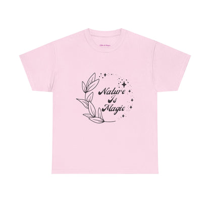 Nature is Magic // Unisex Heavy Cotton Tee - Nature-Themed Casual Wear