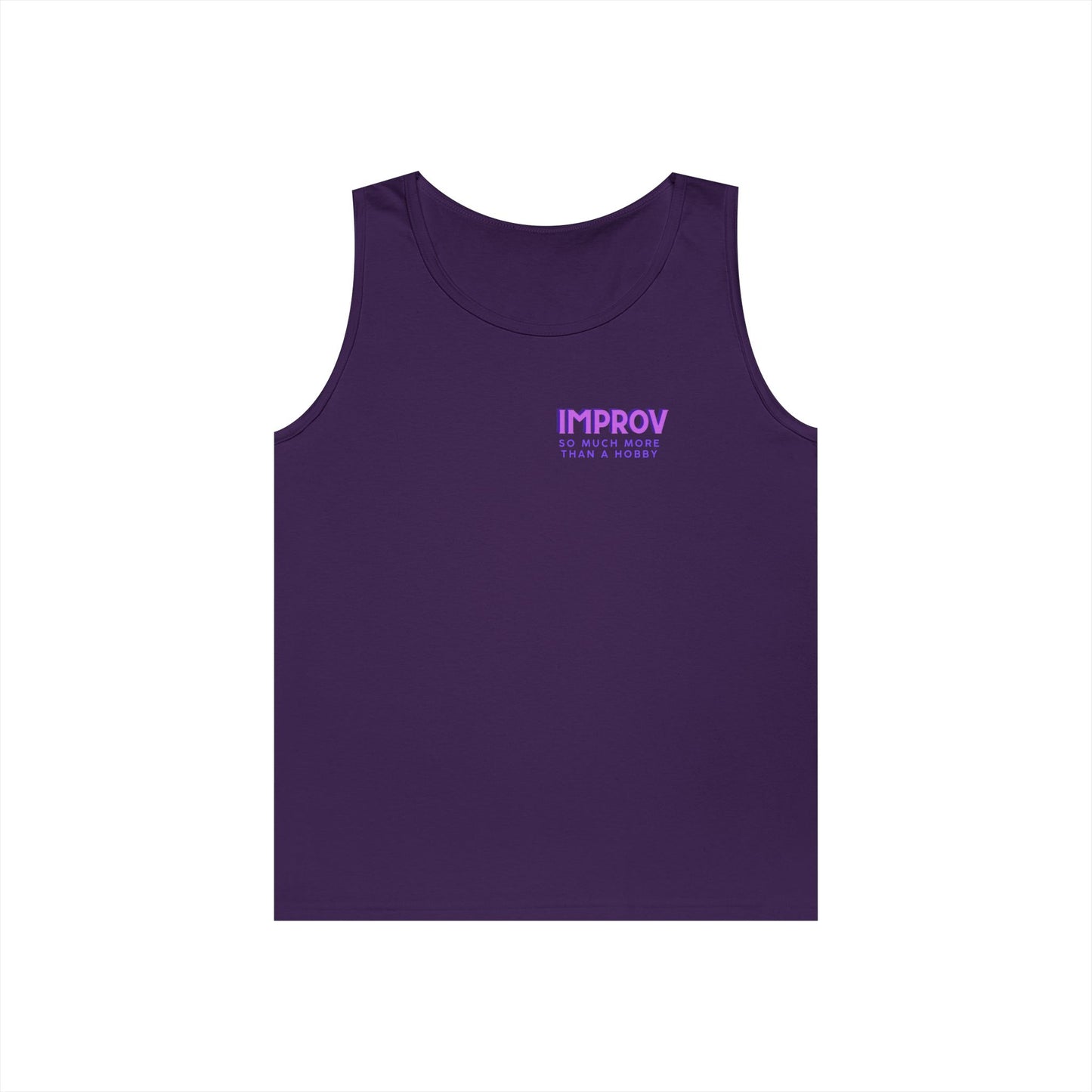 Improv, "Yes, And" Double-sided // Vibes Unisex Heavy Cotton Tank Top