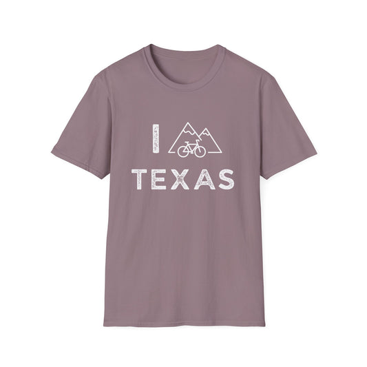 I (Mountain) Bike Texas // Unisex Softstyle T-Shirt