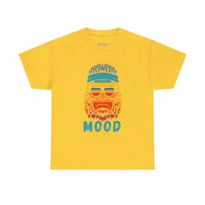 Bigfoot Mood // Retro Mood Unisex Heavy Cotton Tee - Colorful Graphic T-Shirt