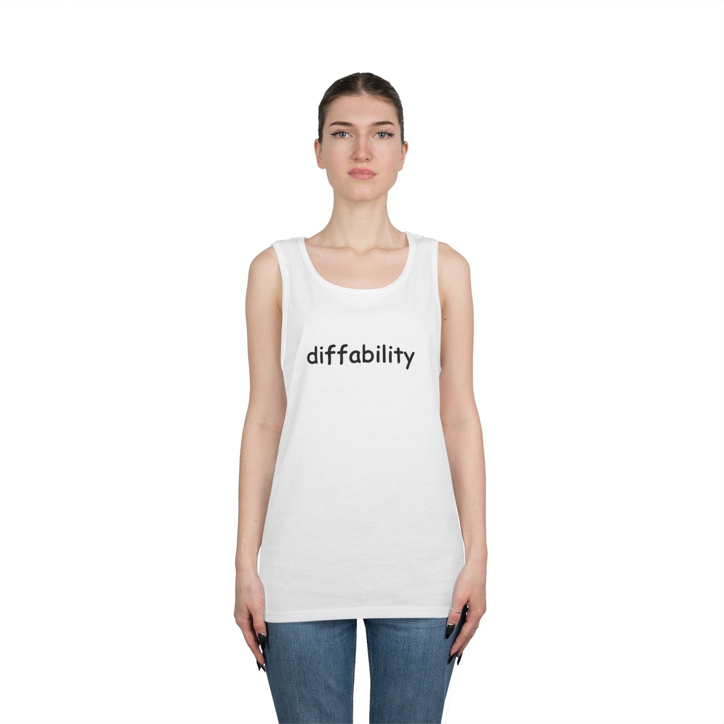 Diffability // Unisex Heavy Cotton Tank Top