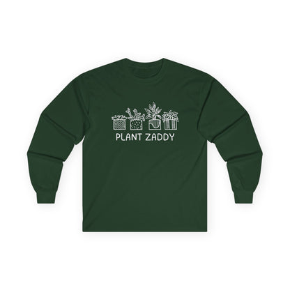 Plant Zaddy // Unisex Ultra Cotton Long Sleeve Tee - Perfect for Plant Lovers and Gardening Enthusiasts