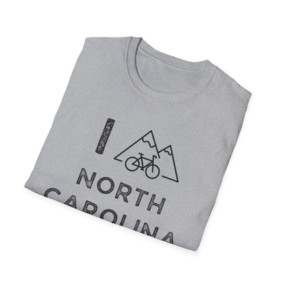 I (Mountain) Bike North Carolina // Unisex Softstyle T-Shirt