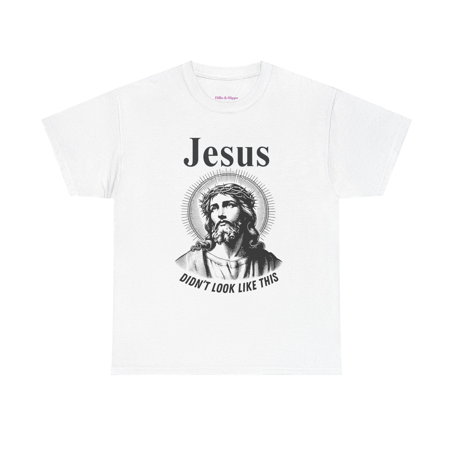 Religious Humor Unisex Heavy Cotton Tee - "Jesus Didn't Look Like This"
