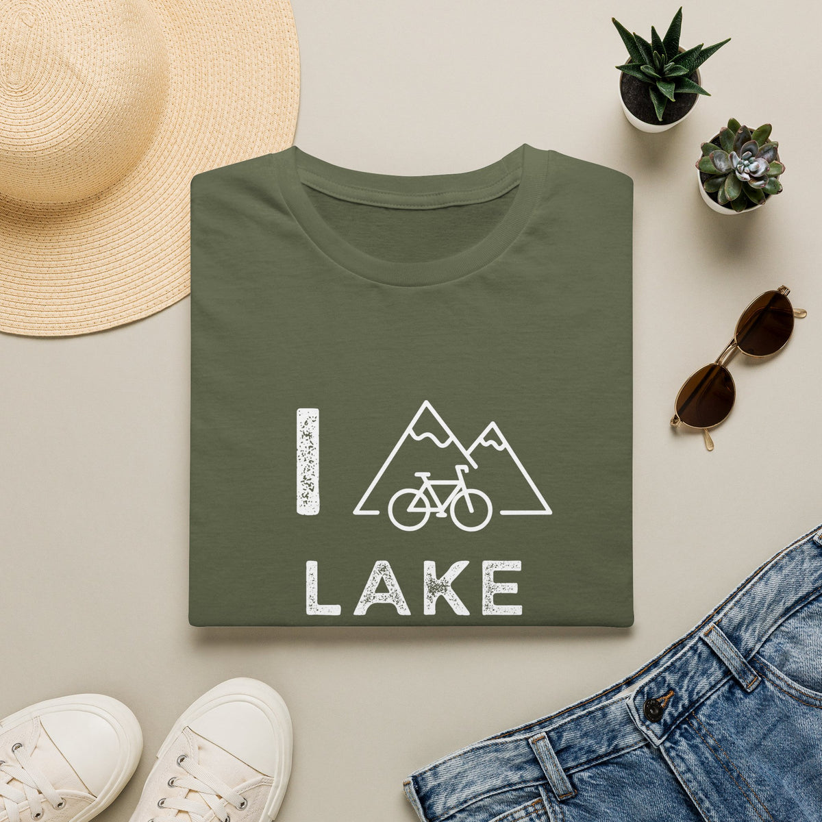 I (Mountain) Bike Lake Tahoe // Unisex Softstyle T-Shirt