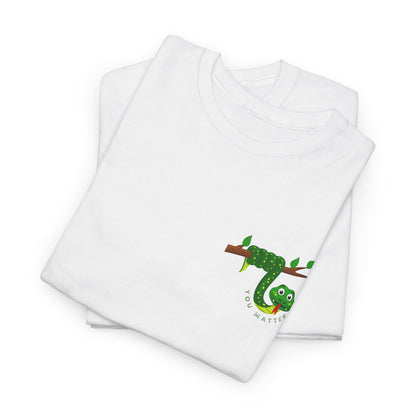 Keep Hanging On - Snake // Unisex Heavy Cotton Tee - Positive Message T-Shirt