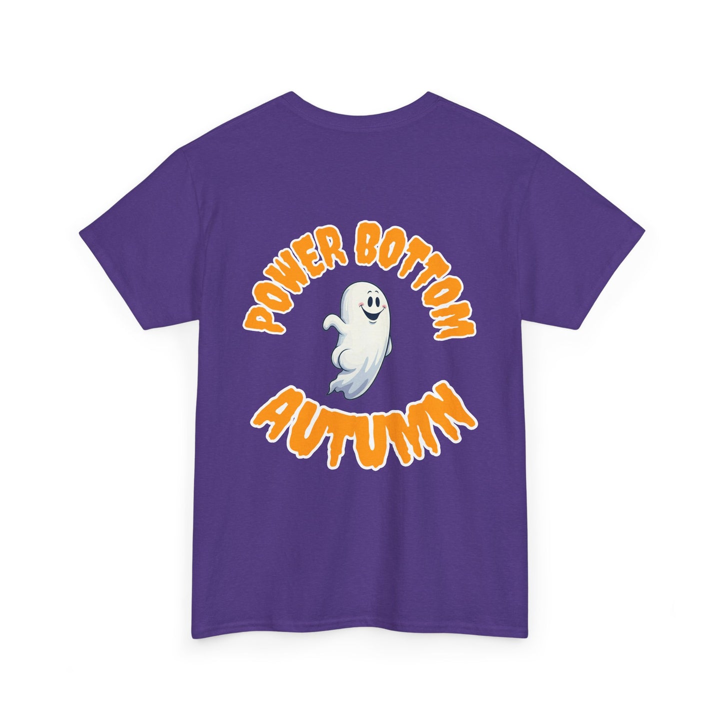 'Power Bottom Autumn' White Ghost // Halloween Ghost Unisex Heavy Cotton Tee