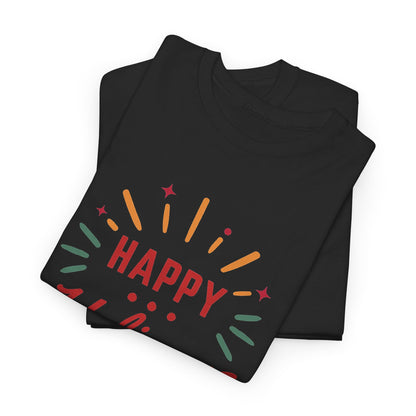 Happy Holigays Simple Unisex Heavy Cotton Tee