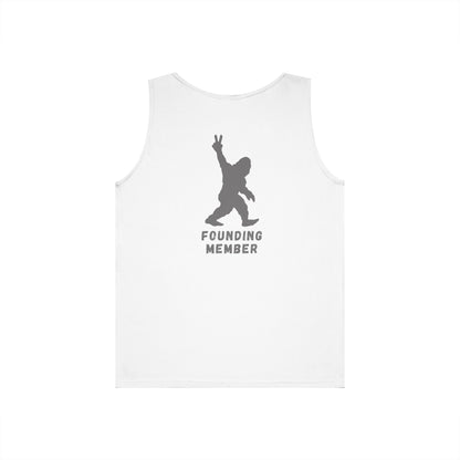 Barefoot Lift Club // Bigfoot Founding Member // Double Sided Unisex Heavy Cotton Tank Top