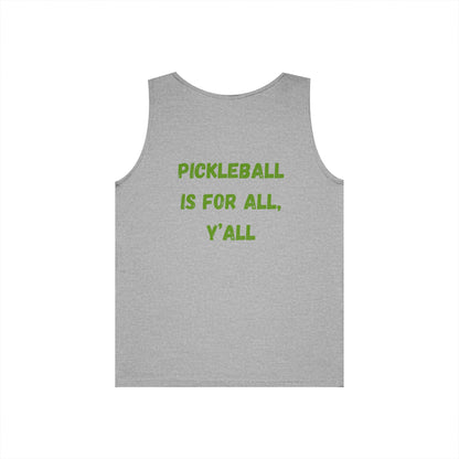 Pickleball is for All, Y'all // Unisex Heavy Cotton Tank Top