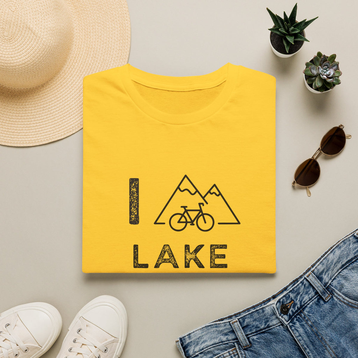 I (Mountain) Bike Lake Tahoe // Unisex Softstyle T-Shirt