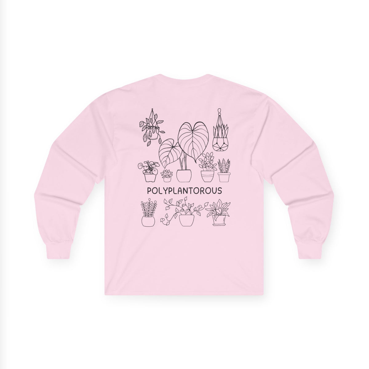 polyPLANTorous // Unisex Long Sleeve Tee - Botanical Design for Plant Lovers