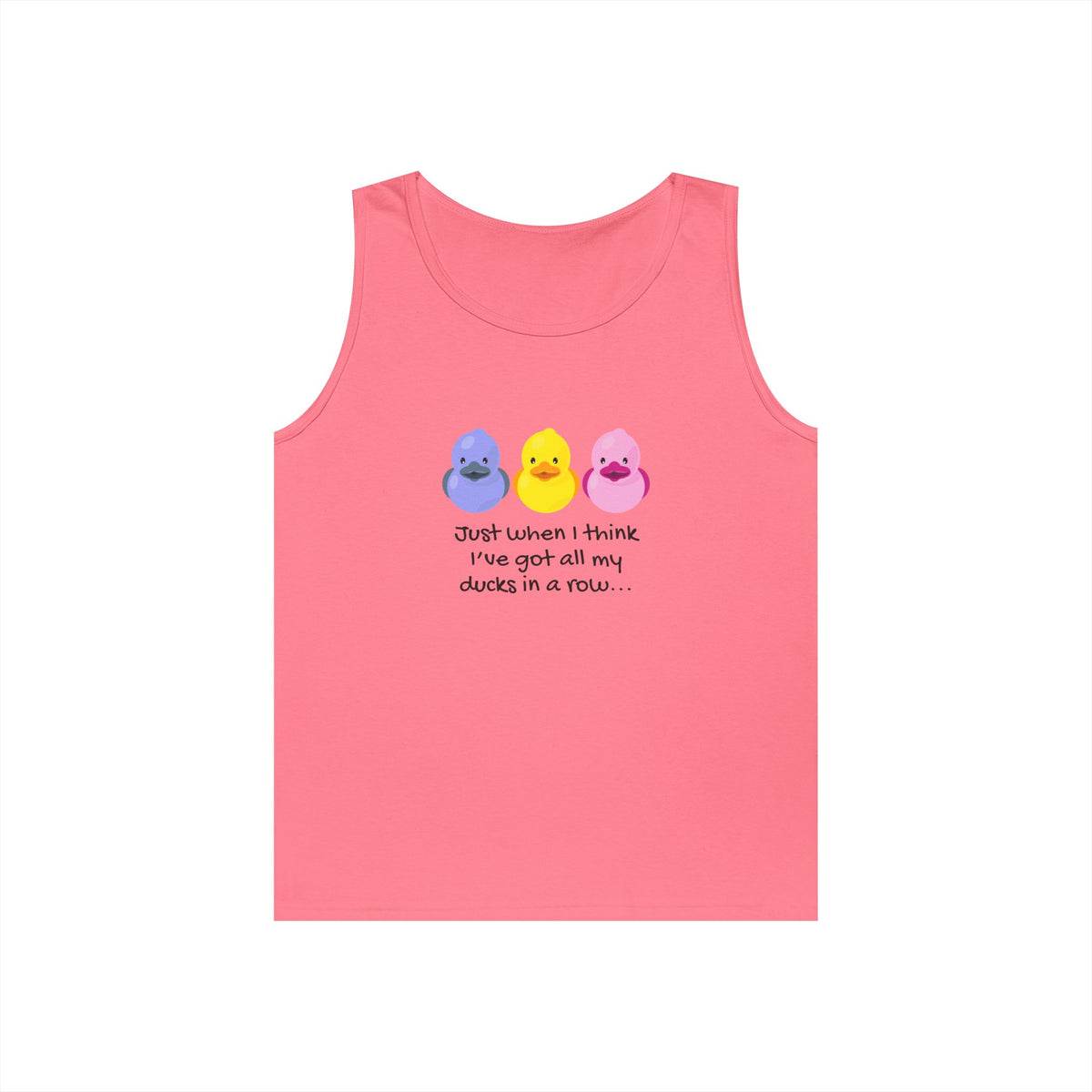 Ducks in a Row // Unisex Heavy Cotton Tank Top