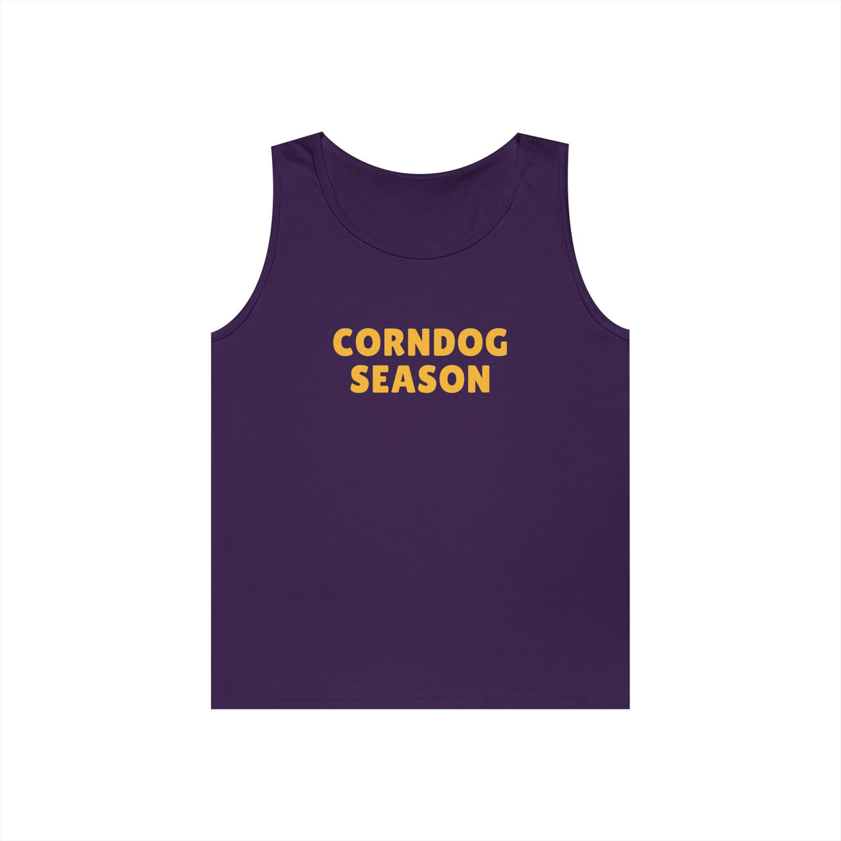 Corndog Season Unisex Heavy Cotton Tank Top - Fun Summer Apparel