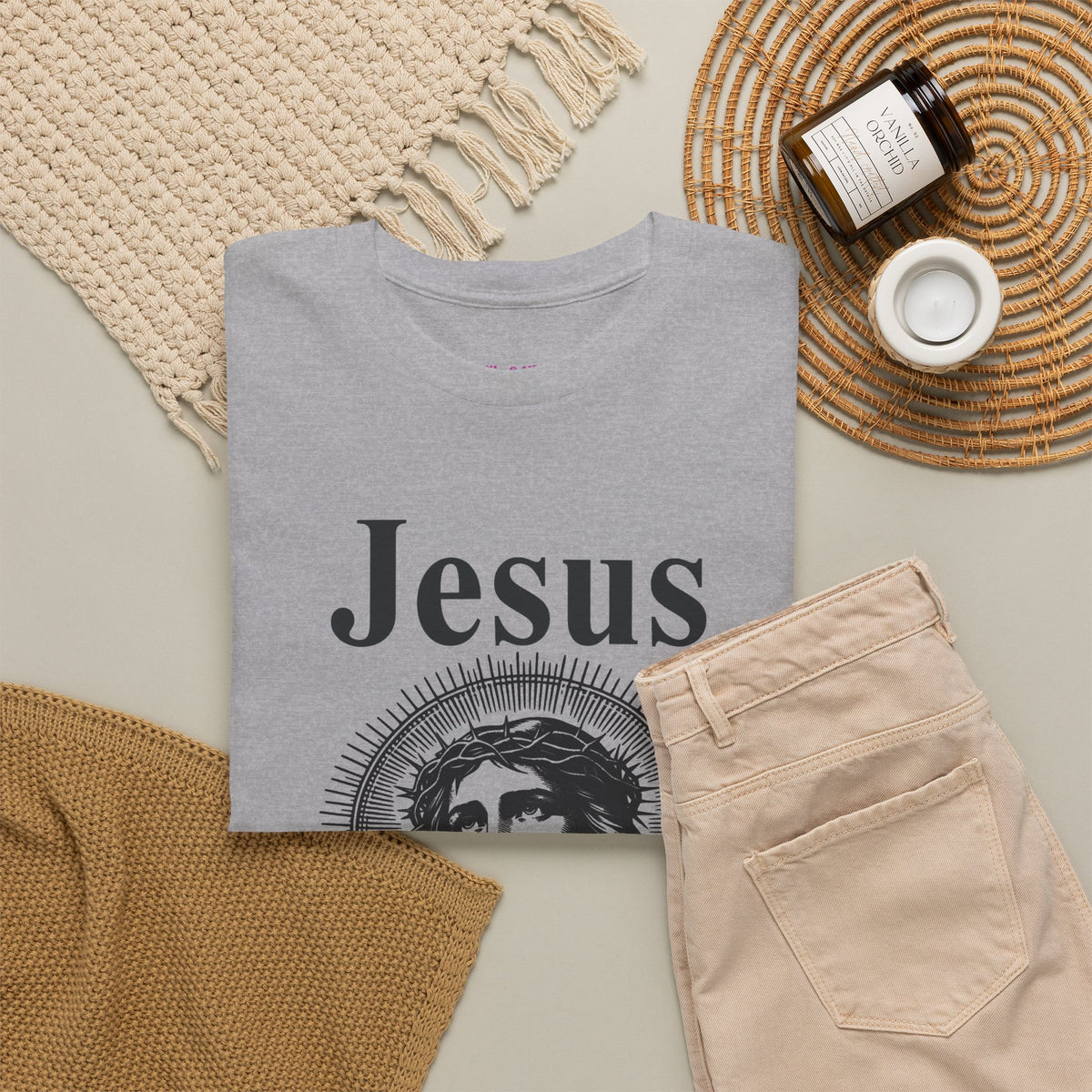 Religious Humor Unisex Heavy Cotton Tee - "Jesus Didn't Look Like This"