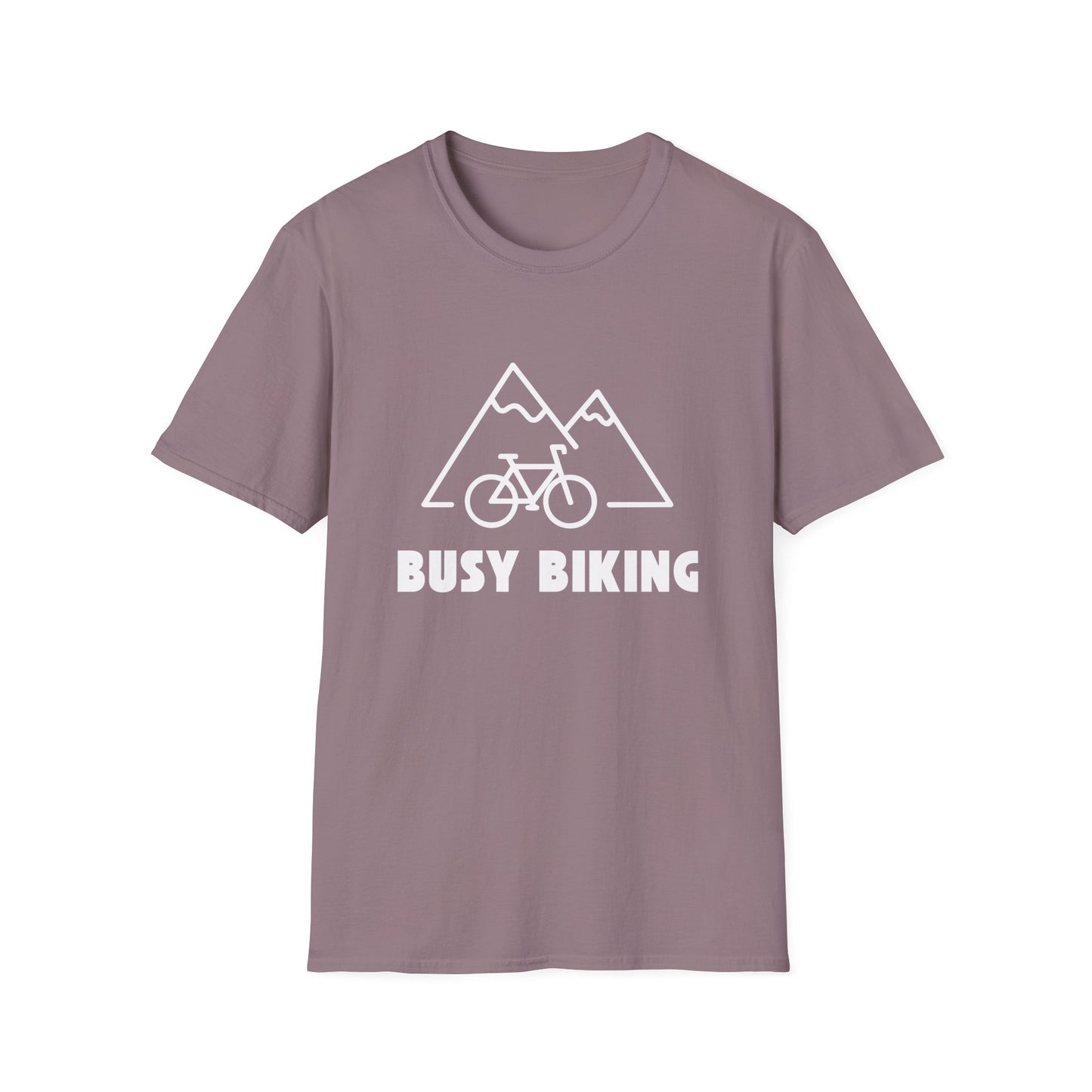 Busy (Mountain) Biking // Unisex Softstyle T-Shirt