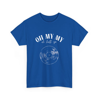 Oh My My Vintage Vinyl Graphic // Unisex Heavy Cotton Tee - Perfect for Music Lovers
