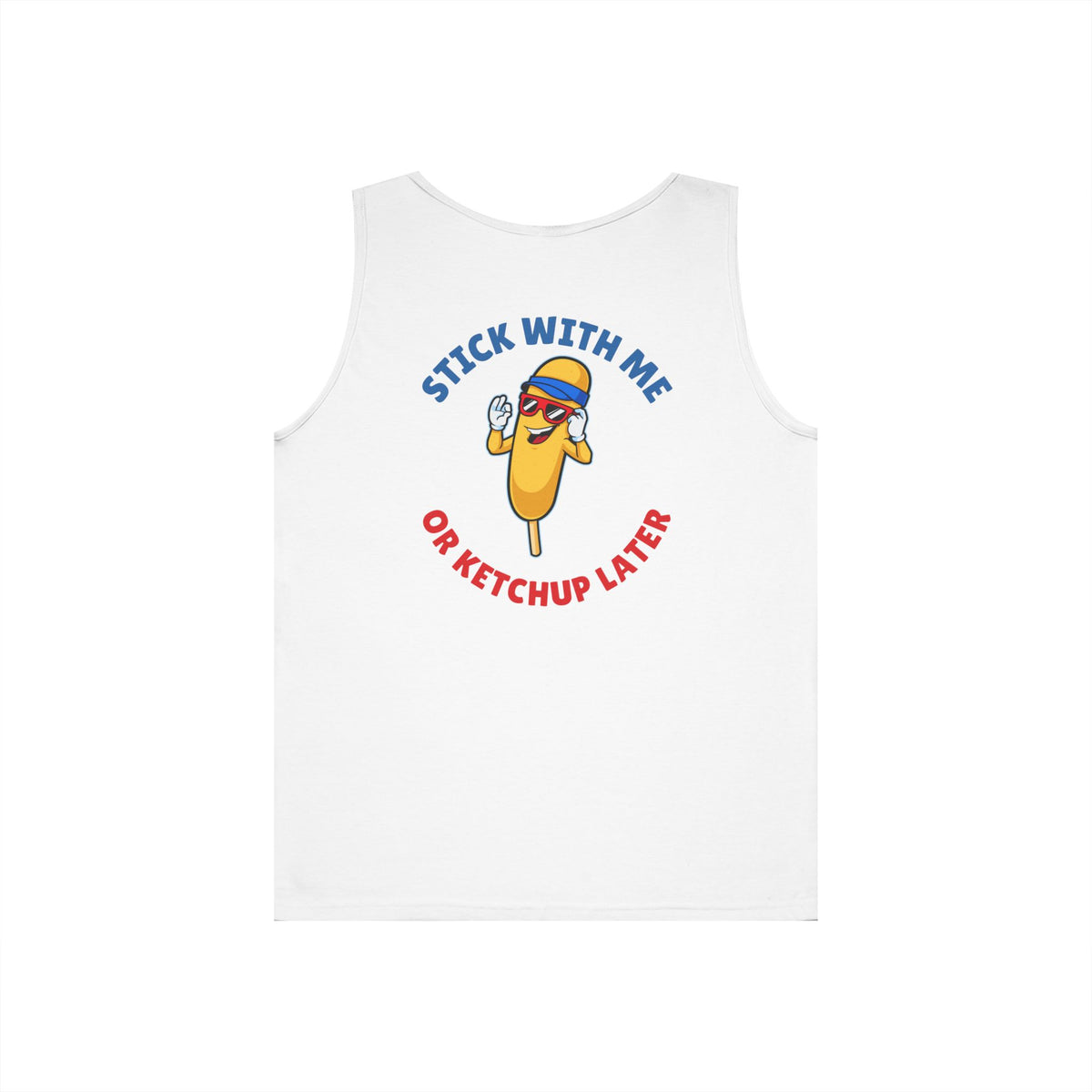 Corndog Season Unisex Heavy Cotton Tank Top - Fun Summer Apparel