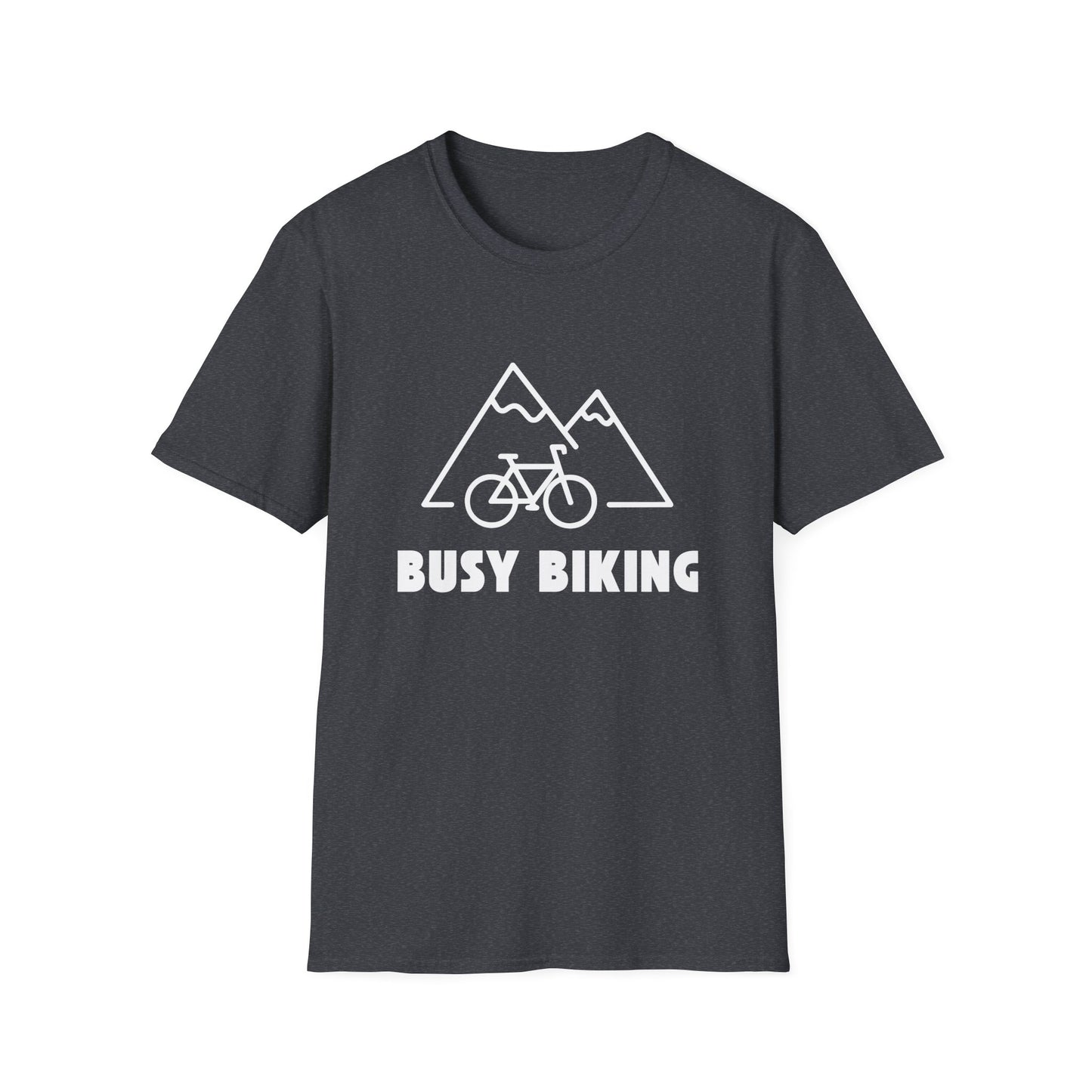 Busy (Mountain) Biking // Unisex Softstyle T-Shirt